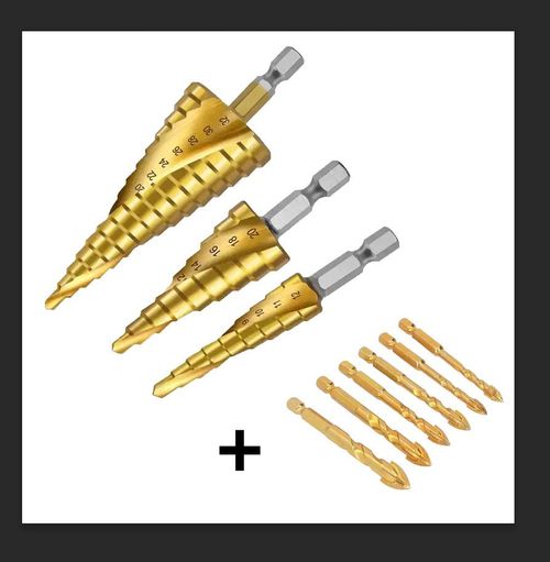 Conjunto de brocas de titânio