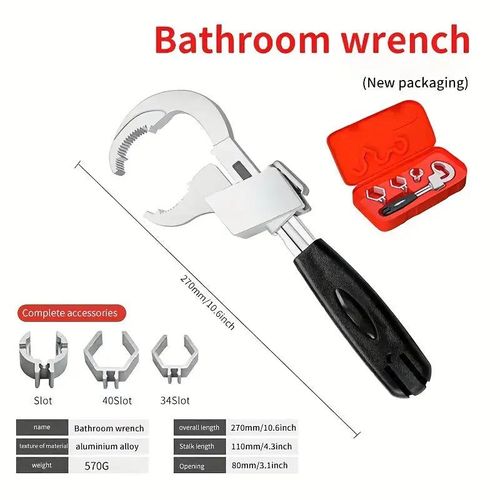 Multifunctional Bathroom Wrench