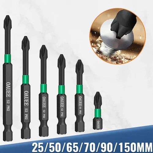 Conjunto de pontas para aparafusadoras de impacto cruzado (6 peças)