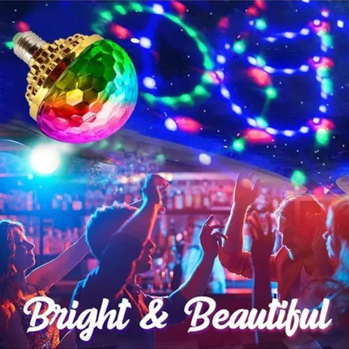 Luz giratória colorida de bola de discoteca