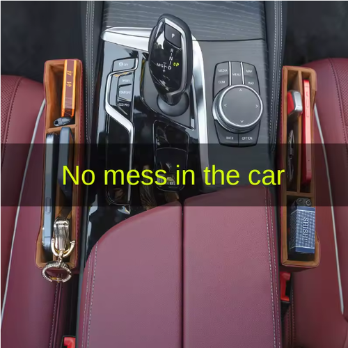 Caixa de armazenamento para fendas de carro, espaço para assento de carro, caixa de armazenamento intermediária multifuncional, acessórios para interior de carro