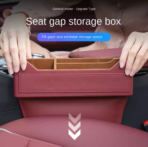 Caixa de armazenamento para fendas de carro, espaço para assento de carro, caixa de armazenamento intermediária multifuncional, acessórios para interior de carro