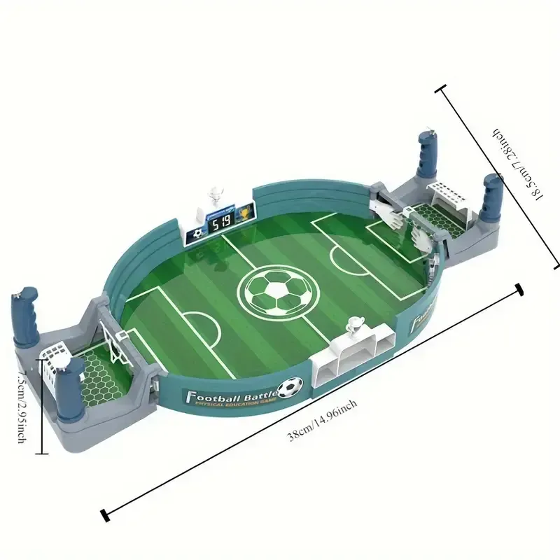 Jogo de futebol de mesa interativo - Notas sem acessórios, sem penas, conjunto de batalha de futebol de plástico com 2 bolas, jogo manual para diversão em festas - presente educacional ideal para o Super Bowl para crianças