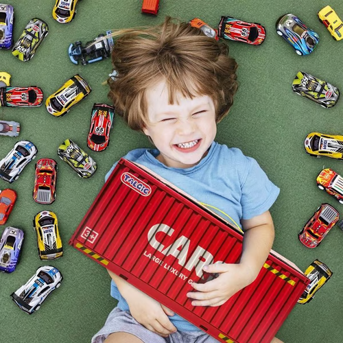 🔥48 peças de carros de liga leve e brinquedos de corrida para crianças - 🎁PRESENTE PERFEITO PARA CRIANÇAS🎁