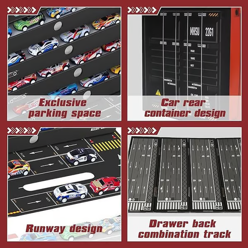 🔥48 peças de carros de liga leve e brinquedos de corrida para crianças - 🎁PRESENTE PERFEITO PARA CRIANÇAS🎁