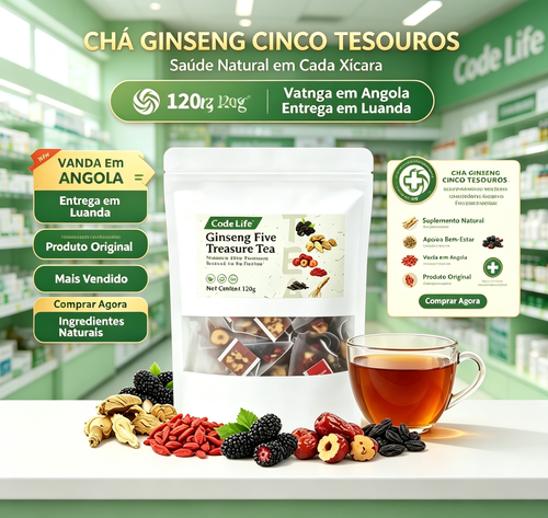 Fórmula de chá para os rins, Chá de Ginseng Cinco Tesouros, Chá Aromático Combinado Cinco Tesouros, Chá de Tâmara Vermelha, Chá de Goji, Chá para Homens, Chá da Saúde, Fórmula Herbal de Amora, Chá da Saúde WB