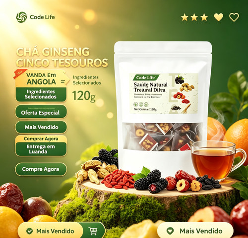 Fórmula de chá para os rins, Chá de Ginseng Cinco Tesouros, Chá Aromático Combinado Cinco Tesouros, Chá de Tâmara Vermelha, Chá de Goji, Chá para Homens, Chá da Saúde, Fórmula Herbal de Amora, Chá da Saúde WB
