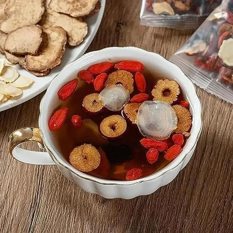 Chá para os Rins, Ginseng, Chá Cinco Tesouros, Combinação de Chás Aromáticos, Chá Oito Tesouros, Chá de Tâmara Vermelha, Chá de Goji, Chá Masculino, Chá para a Saúde, Chá de Ervas de Amora, Chá para a Saúde, 20 saquetas, Biológico