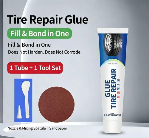 Tire repair adhesive