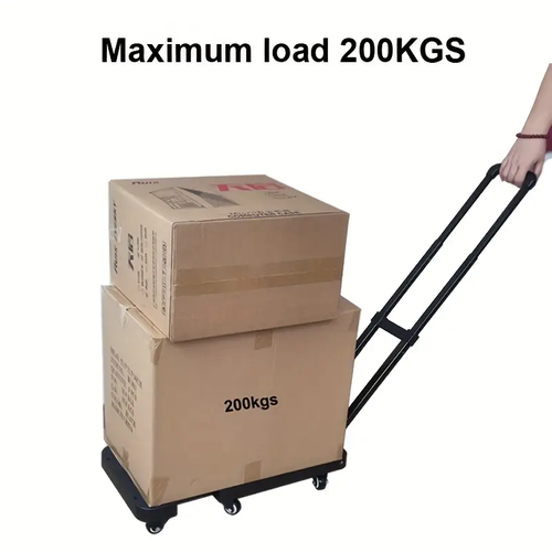 Folding Cart Portable Folding Cart | Luggage Trolley, Hand Truck, Shopping Trolley, Flat Trolley, Carrying Tools