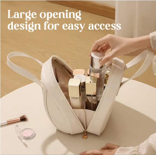 Multi-layered Shell-shaped Cosmetic Bag