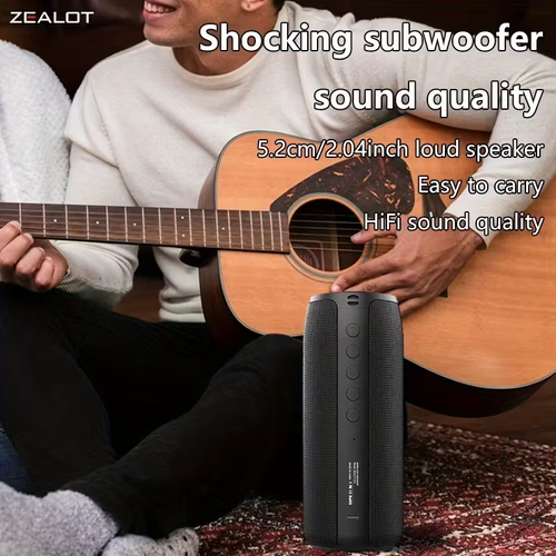 S51 Wireless Speakers, Wireless Speaker, Dual Pairing, 1800mAh Battery, 10 Hours Playtime Loud Stereo, Booming Bass, Charging Cable