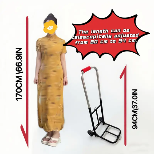 Portable Hand Truck for Home, Office, Commercial Use - Ideal for Luggage, Boxes, Bags, Packages, Moving Essentials Carrier, Sturdy Frame Construction, Home Organization, Reinforced Structure, Office Workers, Hand Trucks & Carts for Commercial, Retail Use, Residential Shoppers, Office