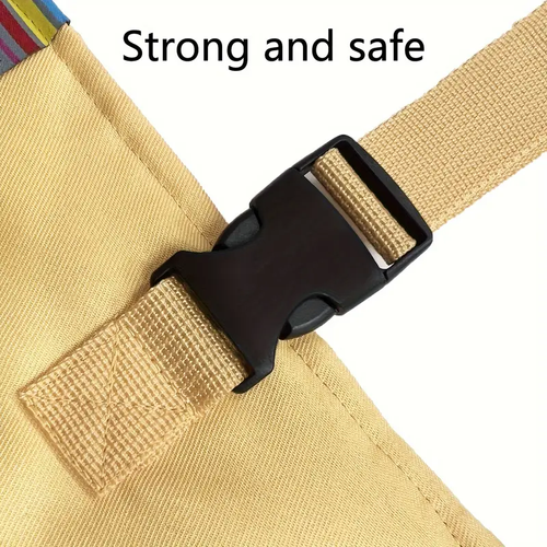 Adjustable Height Baby Booster Seat Harness with Safety Belt  Cushion  Foldable High