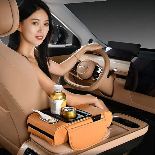 Multifunctional car armrest cushion