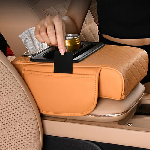 Multifunctional car armrest cushion
