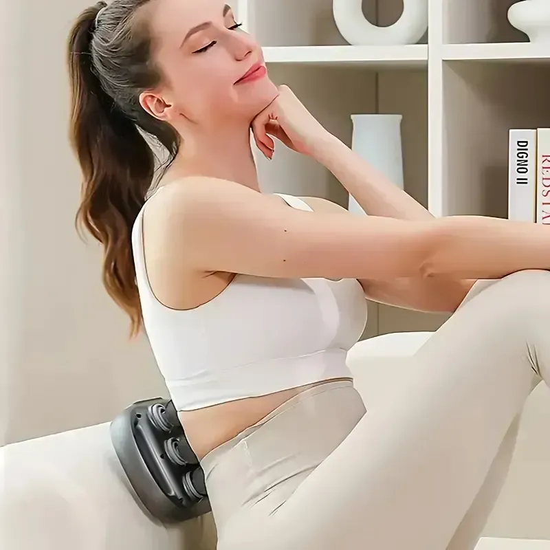 筋膜枪按摩Six-head fascia gun relaxation muscle massager household beating vibration neck gun fitness equipment