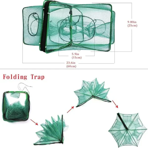✨Auto-Foldable Strengthened Fishing Trap Net