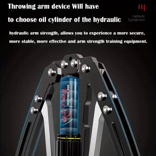 Adjustable hydraulic arm strength trainer