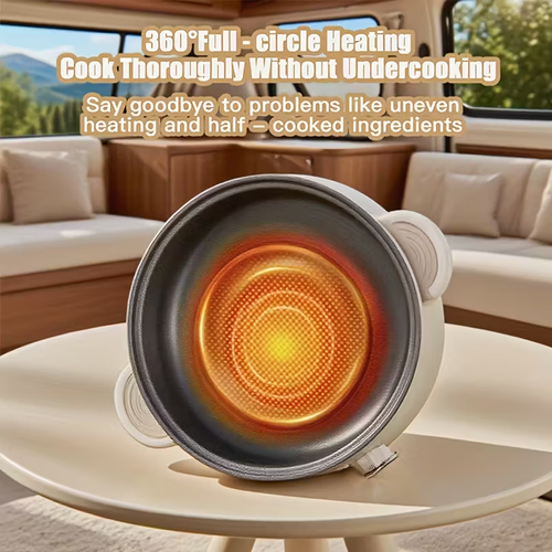 Multi-Functional Double-Layer Electric Hot Pot with Steamer Basket - 110-130V, 3-in-1 Cooking & Boiling, 2-in-1 Steaming & Boiling, Kitchen Pot, Electric Pot, Electric Cooking Pot, Hot Pot Electric Cooker