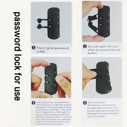 AntiTheft Motorcycle Backpack with Lock, Convertible Crossbody Bag