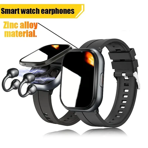 The new 2-in-1 multi-functional smart device is equipped with a silicone strap, supports both calling and sports functions, comes with a 2.01-inch high-definition screen, and is also accompanied by TWS wireless headphones.