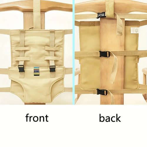 Adjustable Height Baby Booster Seat Harness with Safety Belt  Cushion  Foldable High