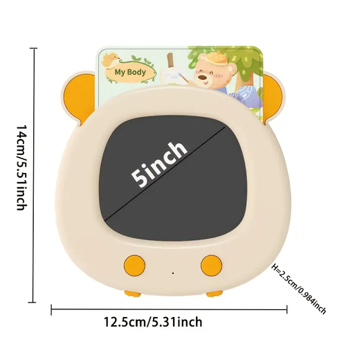 Multifunctional English Learning Machine | Children's Card Machine | Interactive Audio Learning Cards with Animal Patterns and Letters | Educational Parent-Child Activity Toy