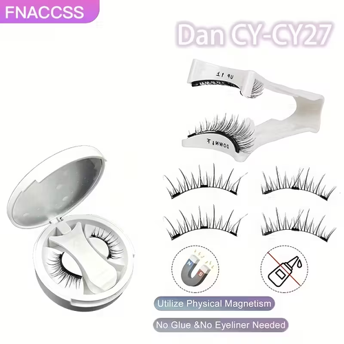 ✨buy one and get one free✨Magnetic Eyelash Set - Reusable clip-fixed magnetic eyelashes that do not require glue and are easy to use, presenting a natural effect