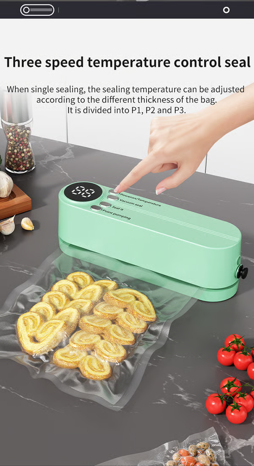 🥗 Keep Your Food Fresh ✨Mini Wireless Vacuum Sealer
