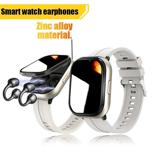 The new 2-in-1 multi-functional smart device is equipped with a silicone strap, supports both calling and sports functions, comes with a 2.01-inch high-definition screen, and is also accompanied by TWS wireless headphones.