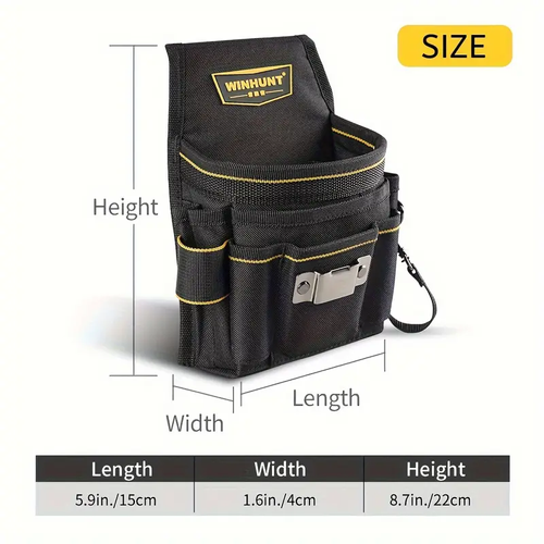 Electrician Waist Pack Tool Pouch Portable Storage Repair Wear-Resistant Multi-Functional Tool Hanging Bag