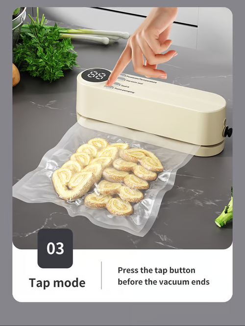 🥗 Keep Your Food Fresh ✨Mini Wireless Vacuum Sealer