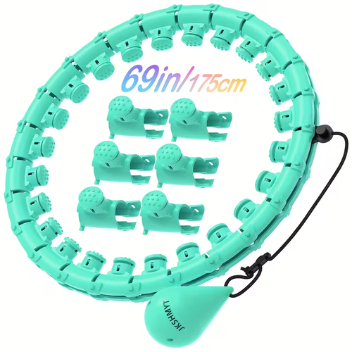 Smart Pilates Ring With 30 Detachable Knots, Infinity Hoops For Adults And Beginners