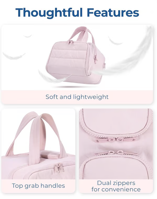 Large Capacity Wide-Open Travel Cosmetic Bag