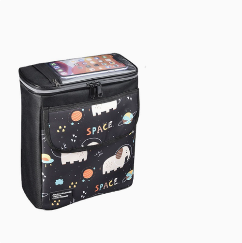 Bicycle Bag and Motorcycle Hanging Bag - Front Large Capacity Storage and Storage Bag with Adjustable Shoulder Straps, Touch Screen Friendly Design, Multiple Compartments,