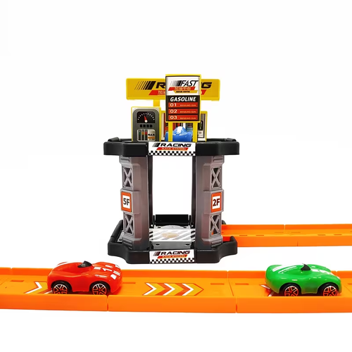 3D multi-layer racing track toy set