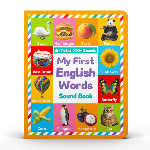 My First Words Sound Book: Interactive Talking Book for Kids to Learn English Letters and Words with Fun and Playful Activities