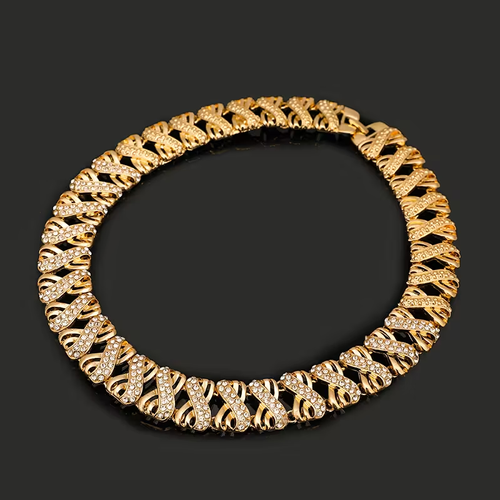 Beauty Women's Luxury Jewelry Set, Elegant Necklace and Bracelet Combo for Daily Wear, Gift Giving, Parties, Music Festivals, Vacations, Weddings, Banquets, and Holiday Celebrations