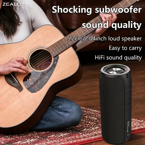 S51 Wireless Speakers, Wireless Speaker, Dual Pairing, 1800mAh Battery, 10 Hours Playtime Loud Stereo, Booming Bass, Charging Cable