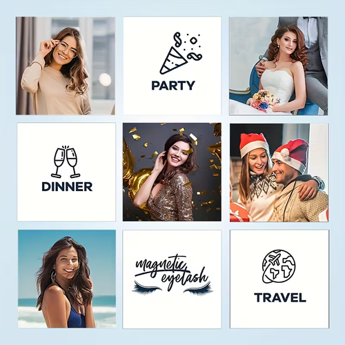 ✨buy one and get one free✨Magnetic Eyelash Set - Reusable clip-fixed magnetic eyelashes that do not require glue and are easy to use, presenting a natural effect