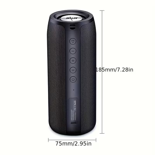 S51 Wireless Speakers, Wireless Speaker, Dual Pairing, 1800mAh Battery, 10 Hours Playtime Loud Stereo, Booming Bass, Charging Cable