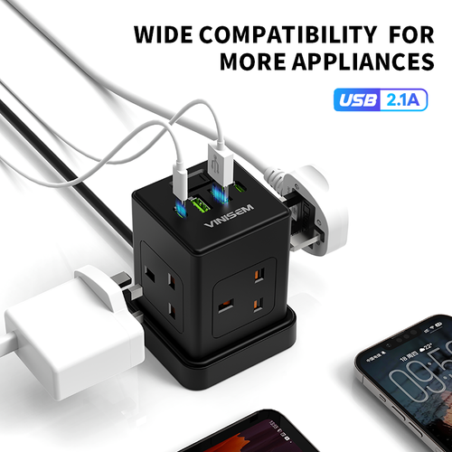 Small portable British standard tower socket