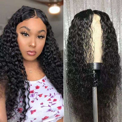 Lace long curly wig