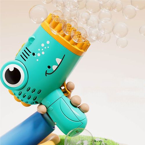 Handheld electric bubble gun