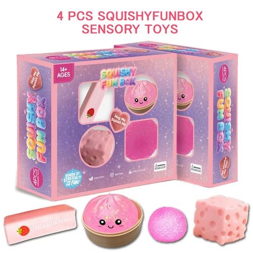 8-Piece Boxed Maltose Stress-Relief Squeeze Toy Set