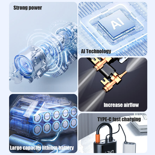 Intelligent digital display car tire inflator