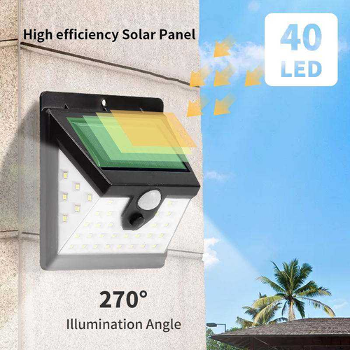 LED Solar Human Body Sensor Wall Lamp