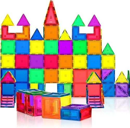 Colorful Magnetic Window Building Tiles for Kids