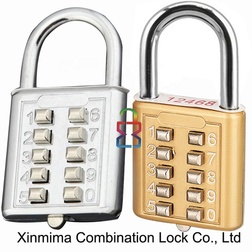 Zinc alloy keypad combination lock